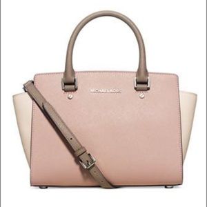 Michael Kors Selma Saffiano Leather Satchel
